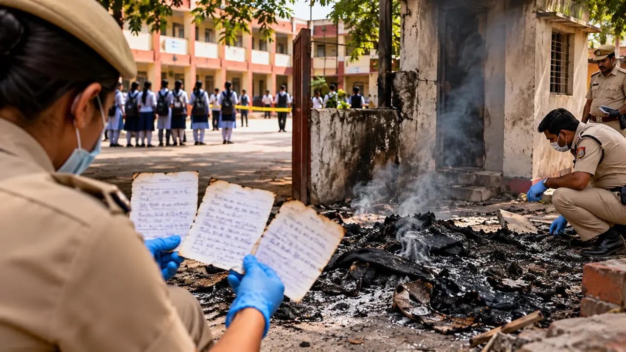 Student Died in Delhi: sources calimed body recovered from schhol Cops Find 3 Notes