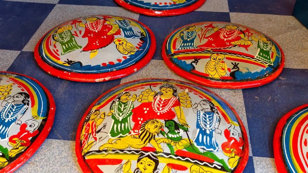 Rural Bengal Traditional Art Hand Painted Lakshmi Sora Sold More Than Last Year