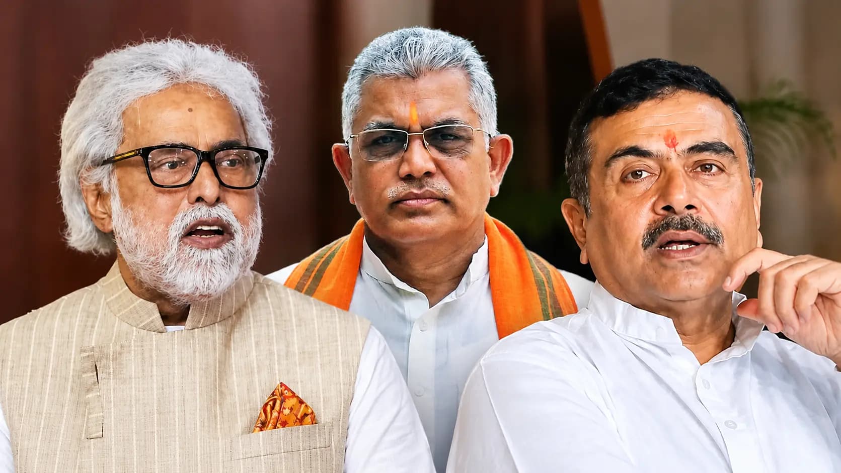 What did Dilip Ghosh say about CM Suvendu Adhikari visiting MP Sudip Banerjees house 