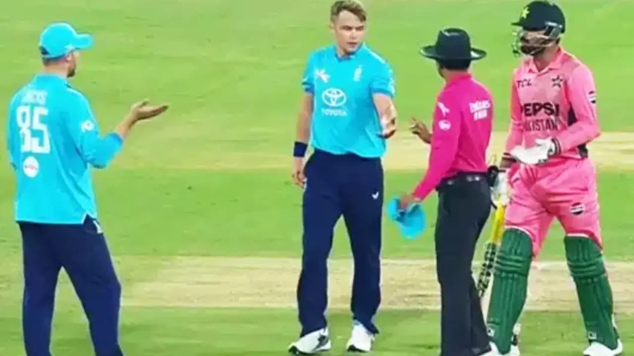 Haris Rauf clashes with Will Jacks during Pakistan vs England match 