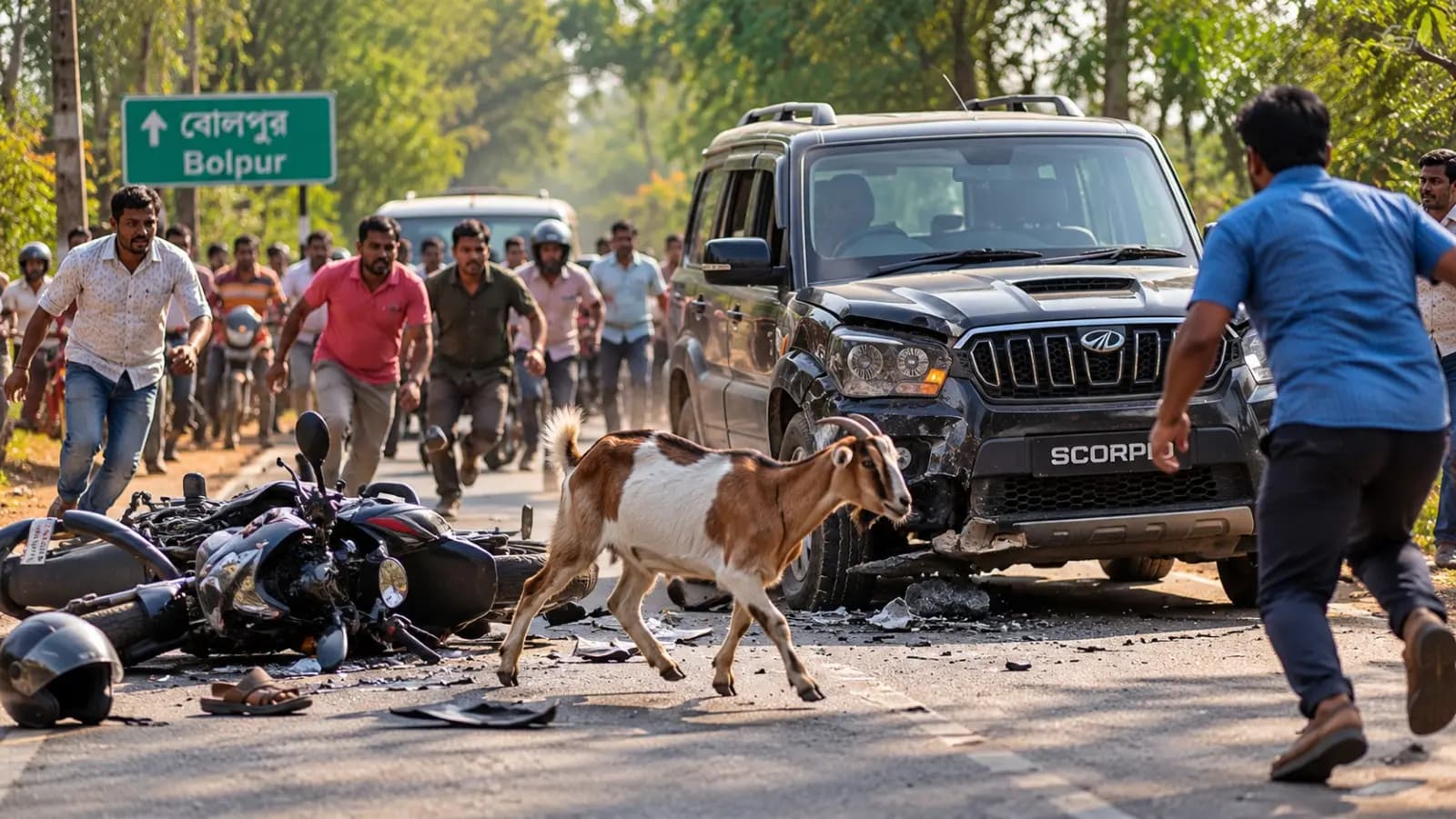 Tragedy on Way to Pre-Wedding Shoot In Bolpur 3 Dead After SUV Collides with Bike