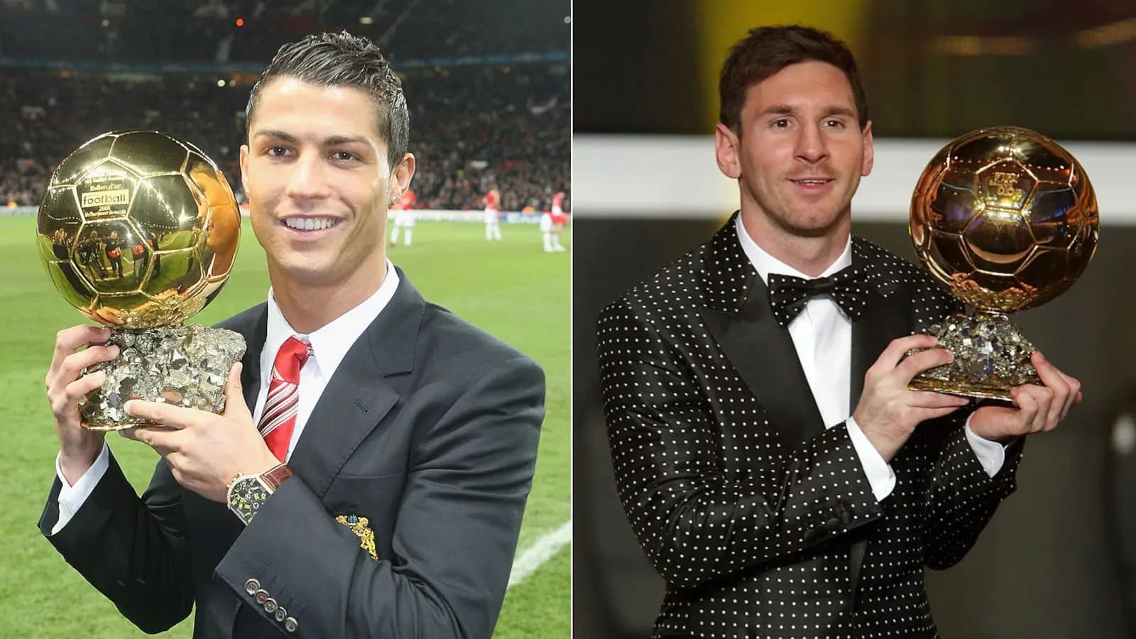 Cristiano Ronaldo beats Lionel Messi to claim Ballon d'Or of all time 