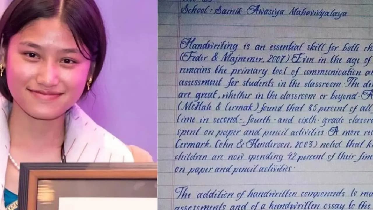 Worlds best handwritting Nepali Girl Prakriti Moallas flawless handwriting puts computer fonts to shame