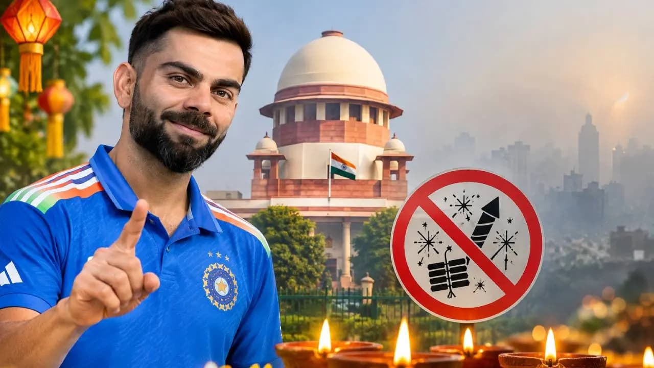 Supreme Court suggests Virat Kohli led campaign to promote a firecracker free Diwali amid rising pollution
