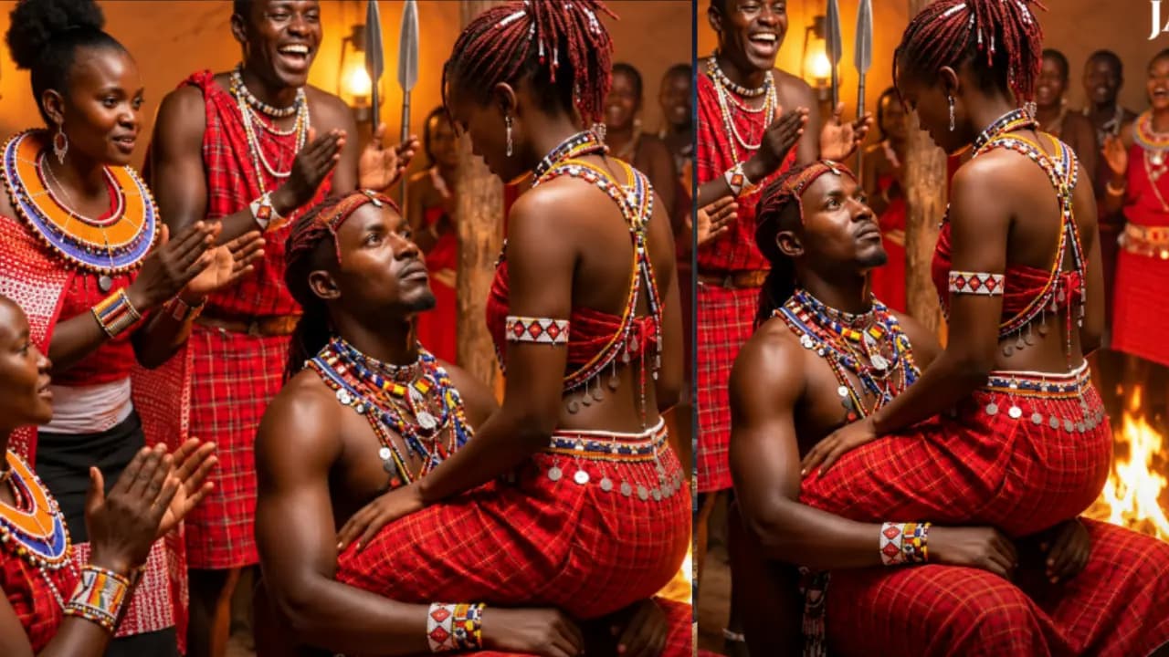 Kenya's Maasai tribe Bizzare Tradition: Bride's Sister Sits On Groom To Test His Self-Control Before Wedding