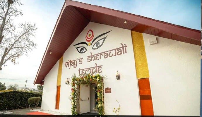 Another Hindu Temple Defaced With Anti-India Graffiti