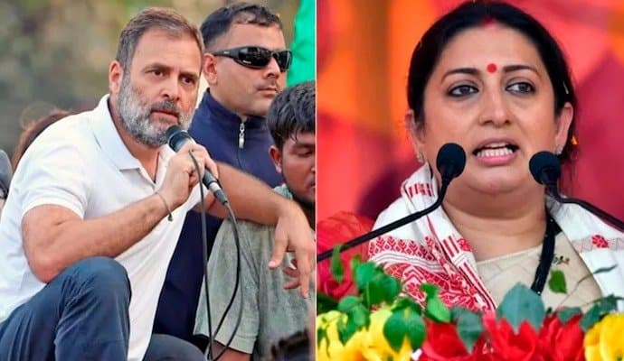 Smriti Irani dares Rahul Gandhi to debate