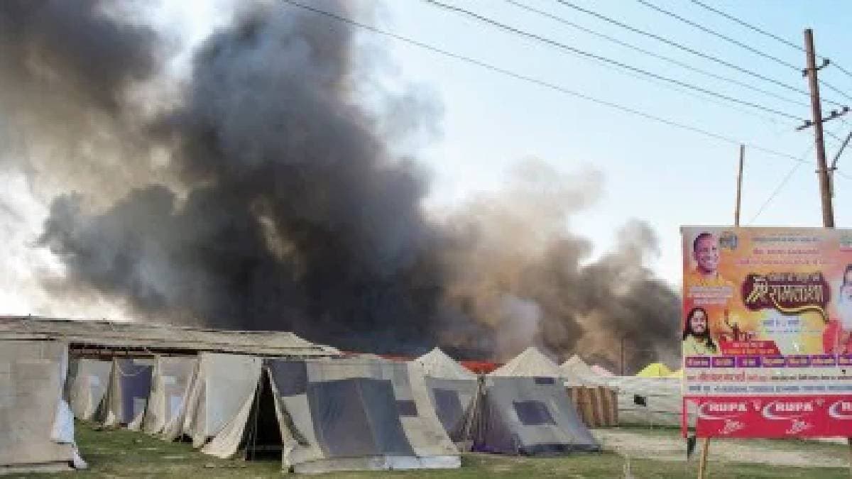 fire breaks out in kalpavasi tent at mahakumbh 2025