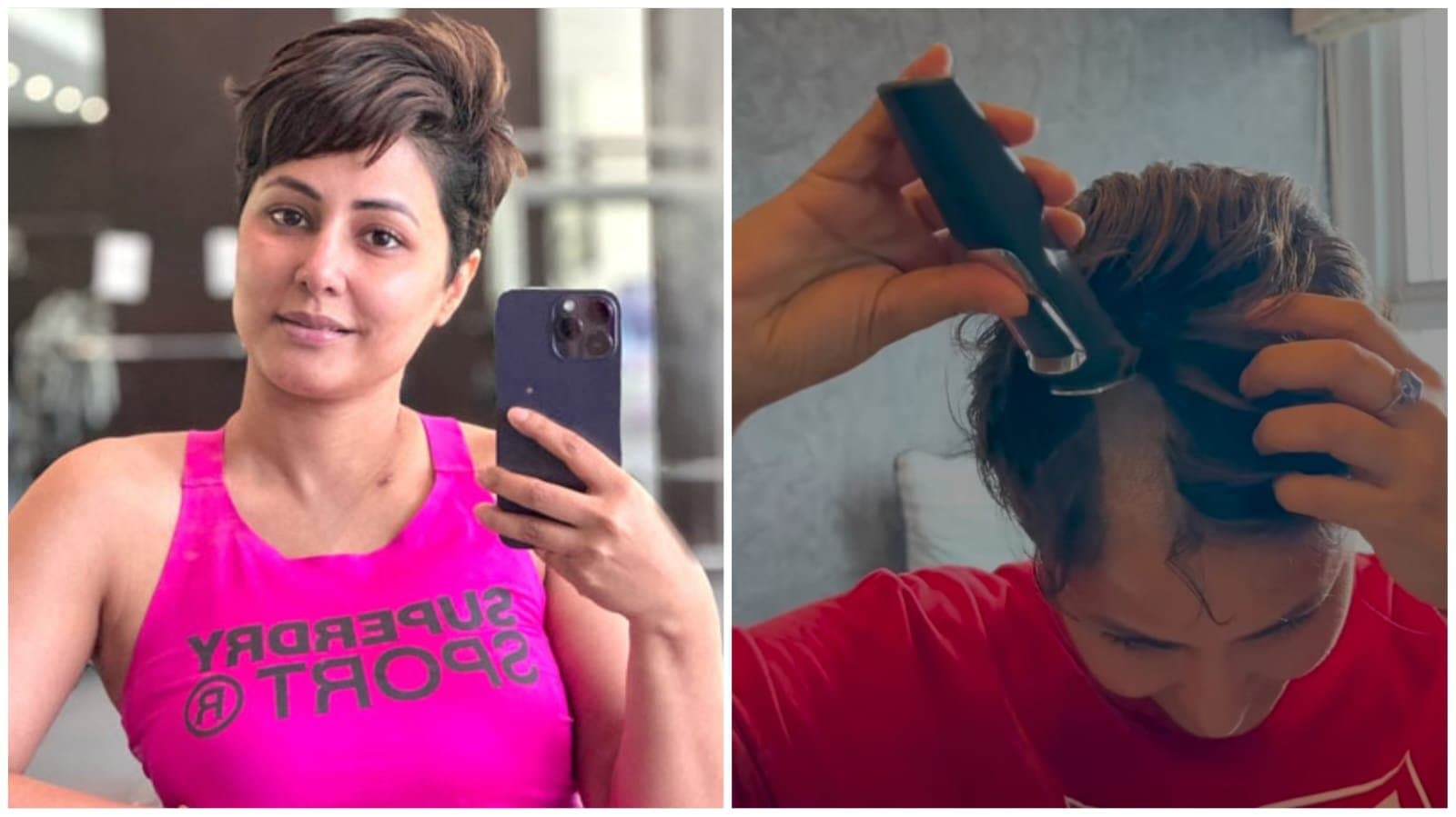 hina khan shaves her head amid cancer battle ent