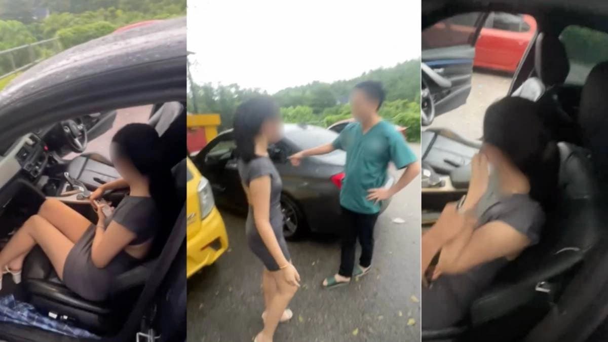 Man caught wife inside bmw car with another man