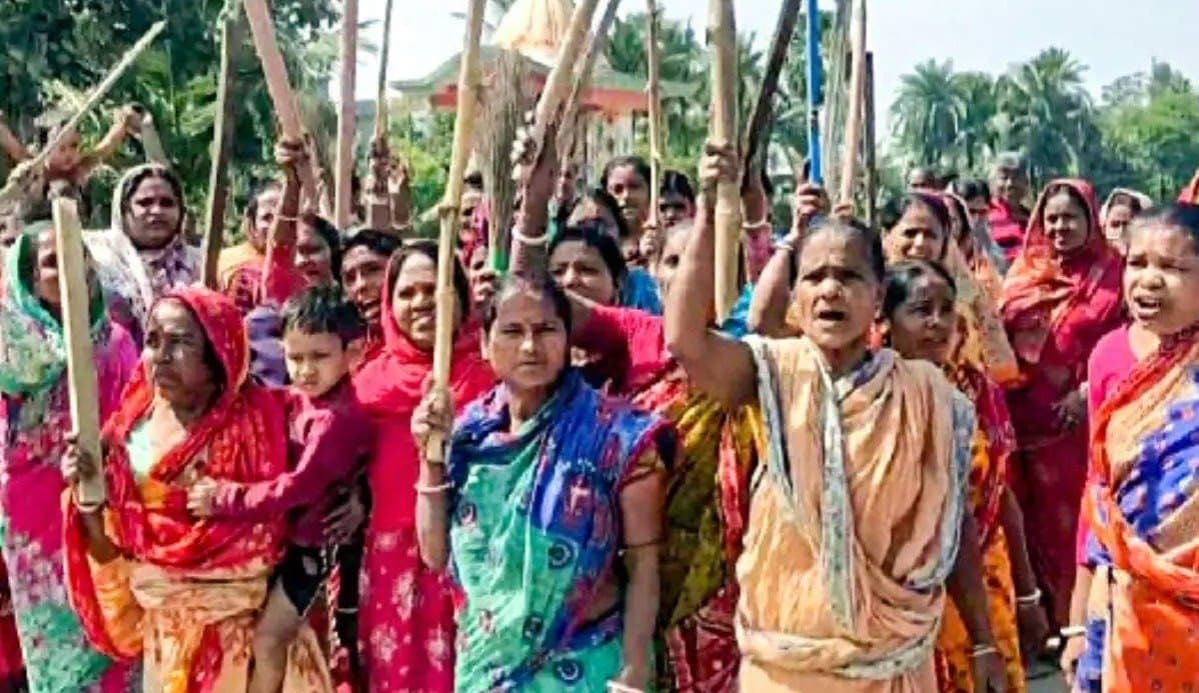 Administrative officers are in sandeshkhali for public relations