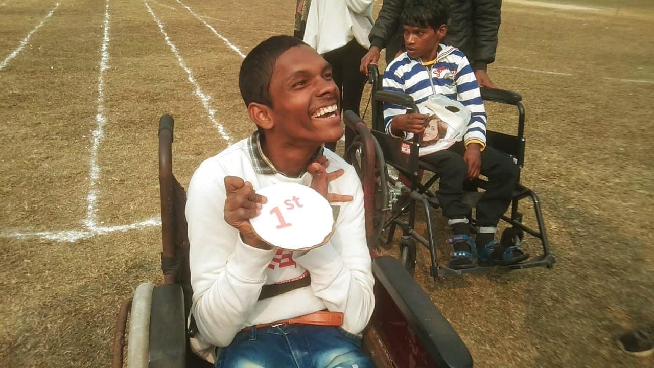 Specially-abled sports competition at Bagrakot