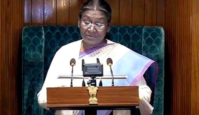 President murmu at parliament ahead of budget session 2024