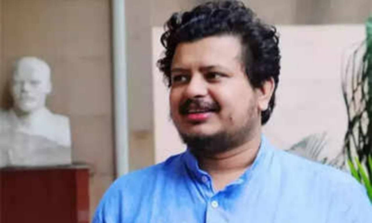 Trinamool leader Ritabrata Banerjee at Ras festival in Shantipur