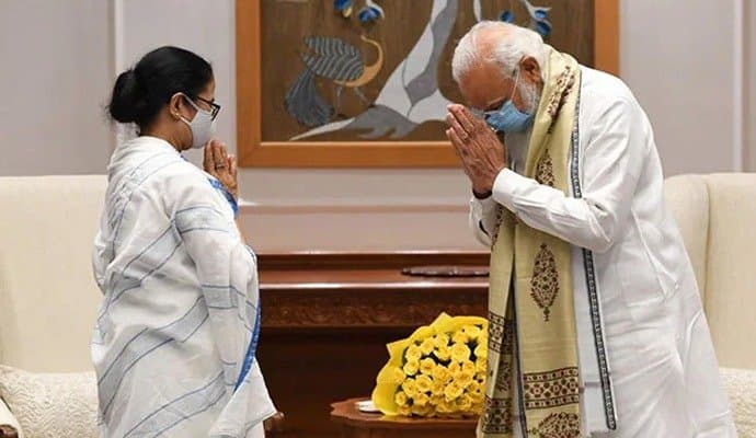 Narendra modi mamata Banerjee meeting over