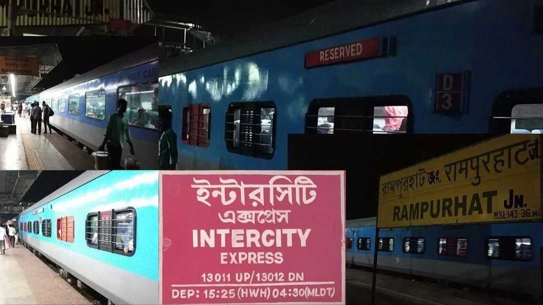 Fire at malda bound intercity express