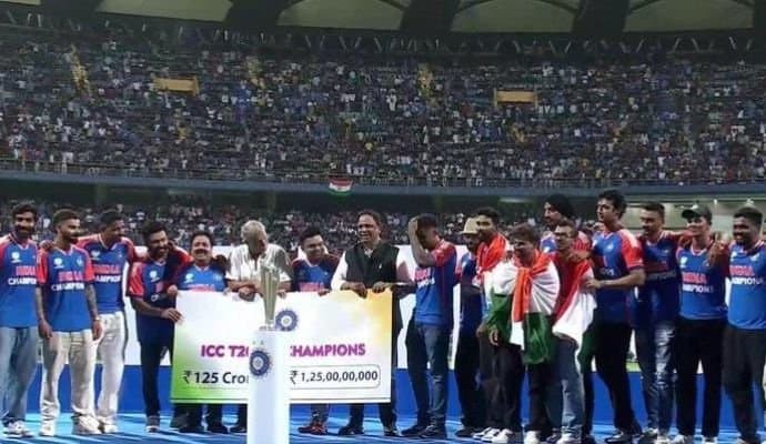Team India world cup winning celebration
