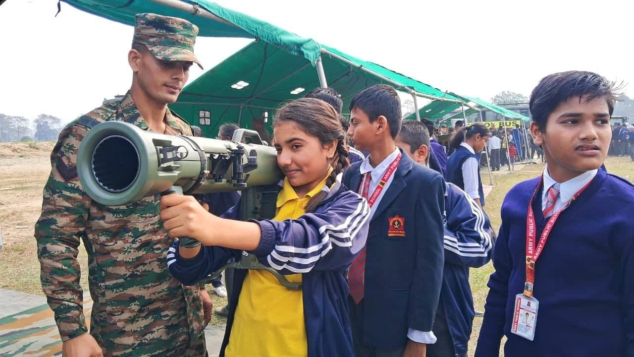 Army Weapons Exhibition at Bannerhat Telipara Football Ground