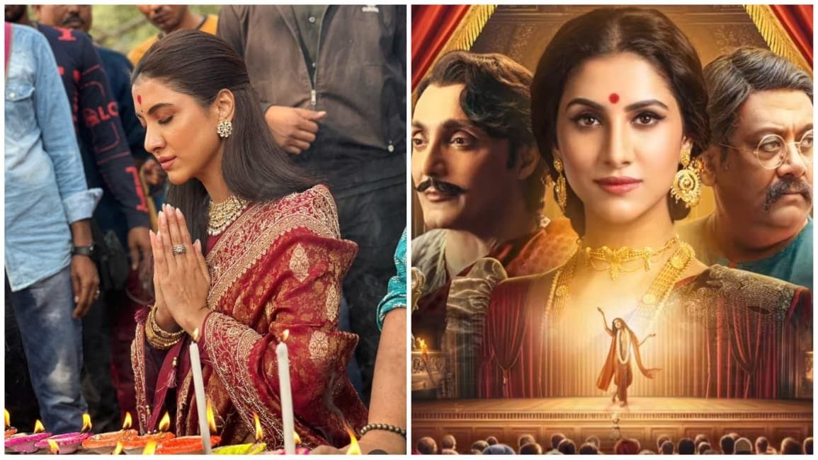 rukmini maitra and directed ramkamal mukherjee visit dakshineswar mandir ent