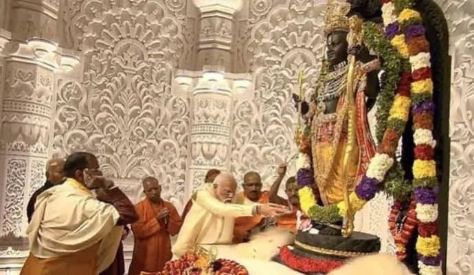 Narendra Modi in Ayodhya today
