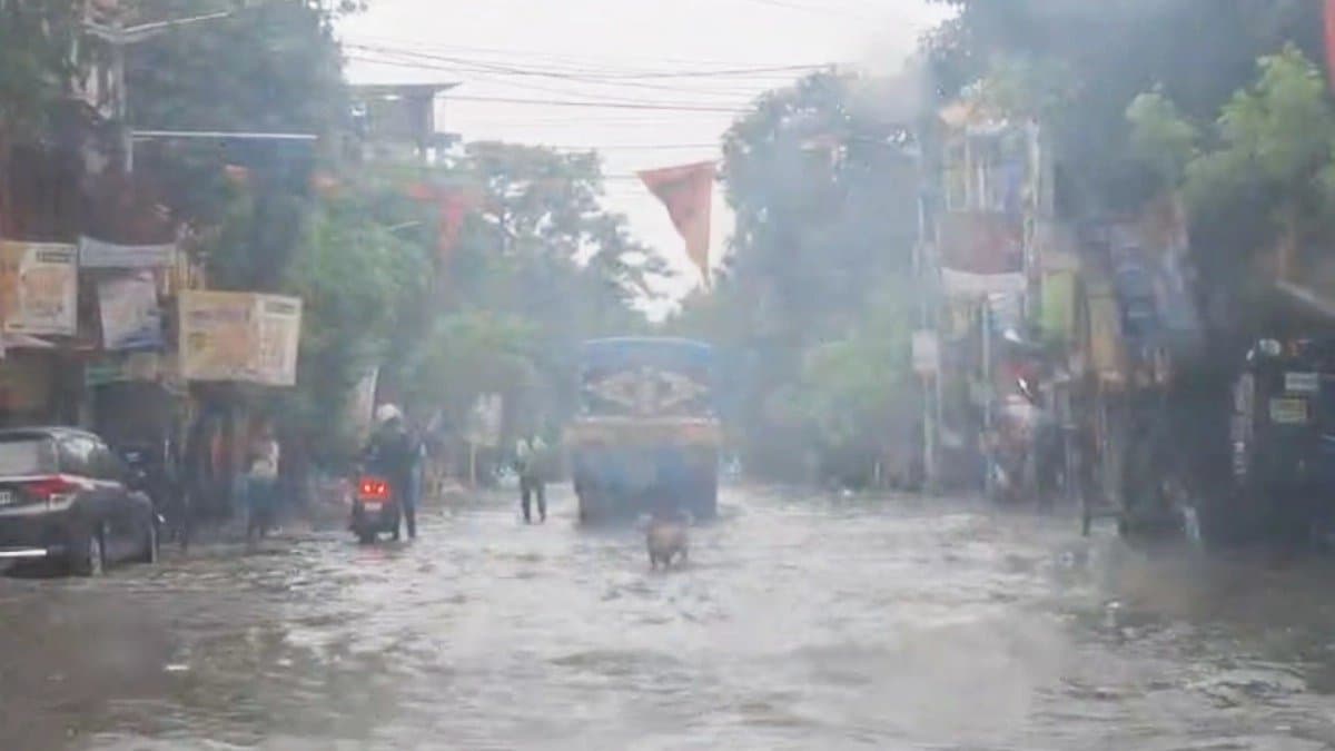 IMD Weather Update waterlogging across Kolkata due to Heavy Rainfall Today