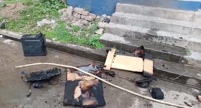 Fire at bdo office in suti