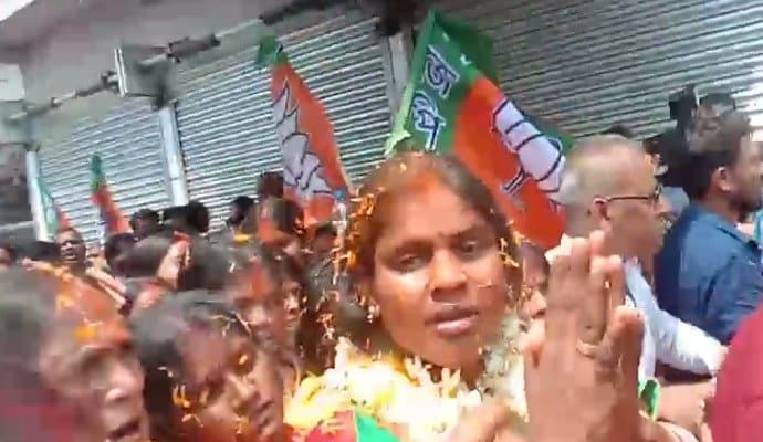 Sandeshkhali was happy with BJP candidate Rekha Patra