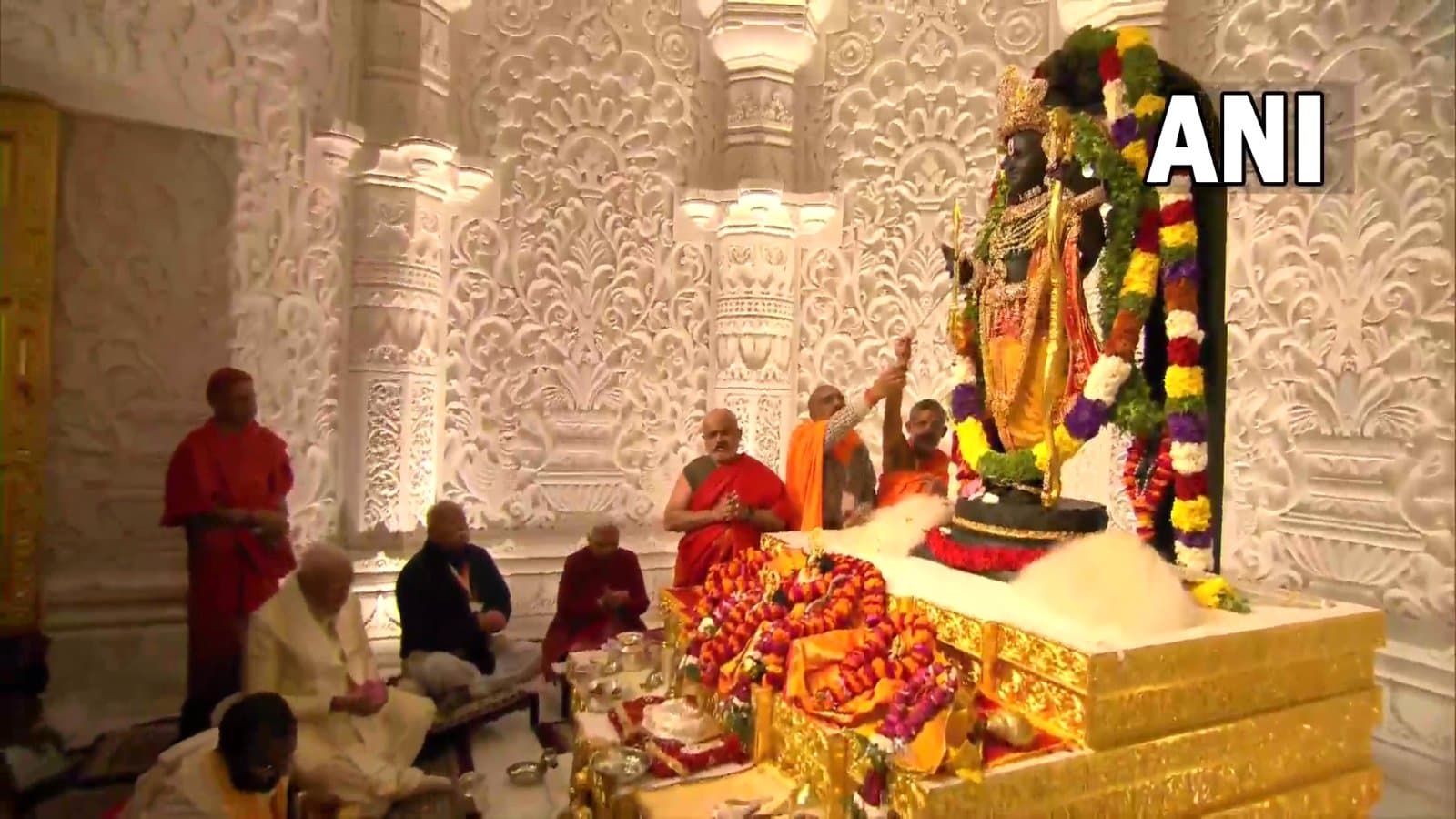Pran-Pratishtha takes place at Ayodhya’s Ram Mandir