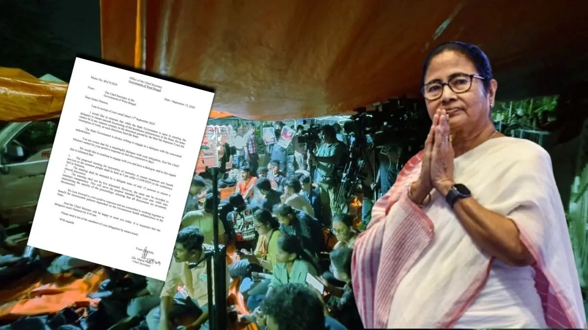 goverment of west bengal send third mail to junior doctors gnr