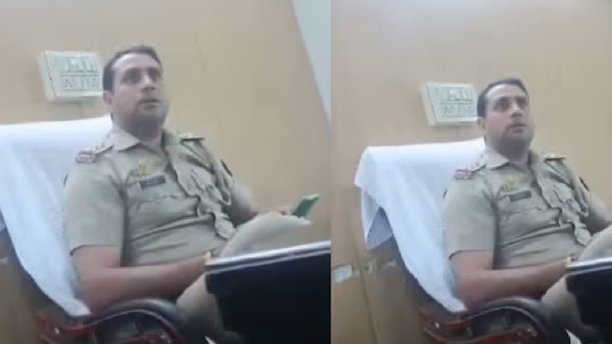 Ghaziabad Cop Abusing Woman viral video