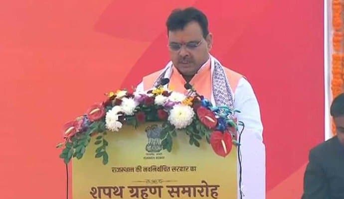 Bhajan Lal Sharma Takes Oath As Rajasthan Chief Minister