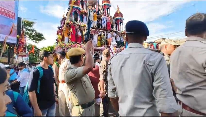 mahesh rath yatra start with gun fire