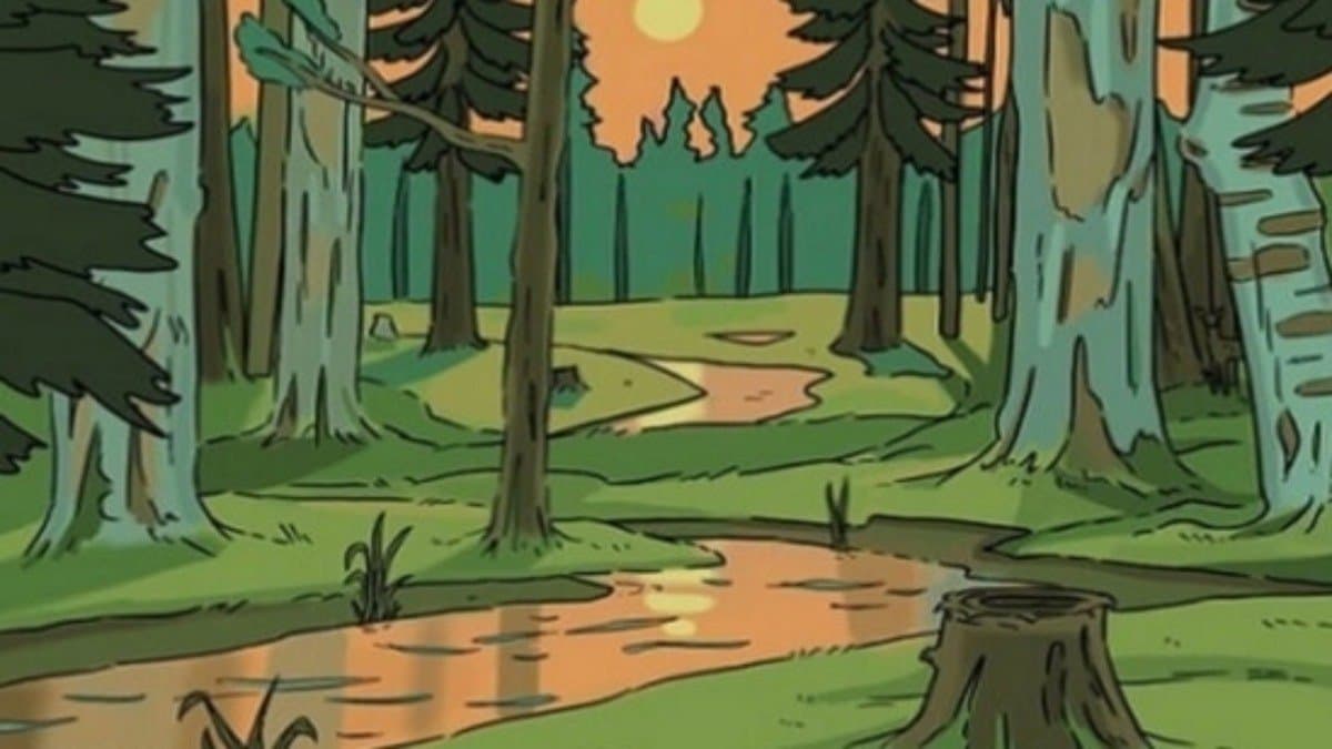 Optical Illusion: find the hidden deer in the image