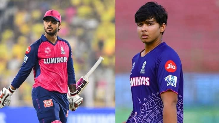 Nitish Ranas hilarious remark on Vaibhav Suryavanshi power hitting