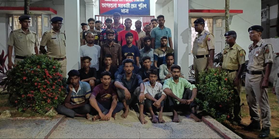 Bangadeshi mans arrest in tripura gnr