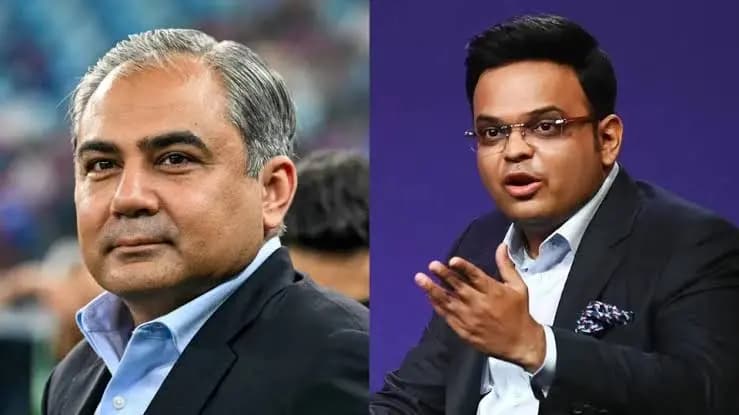 Jay Shah and Mohsin Naqvi