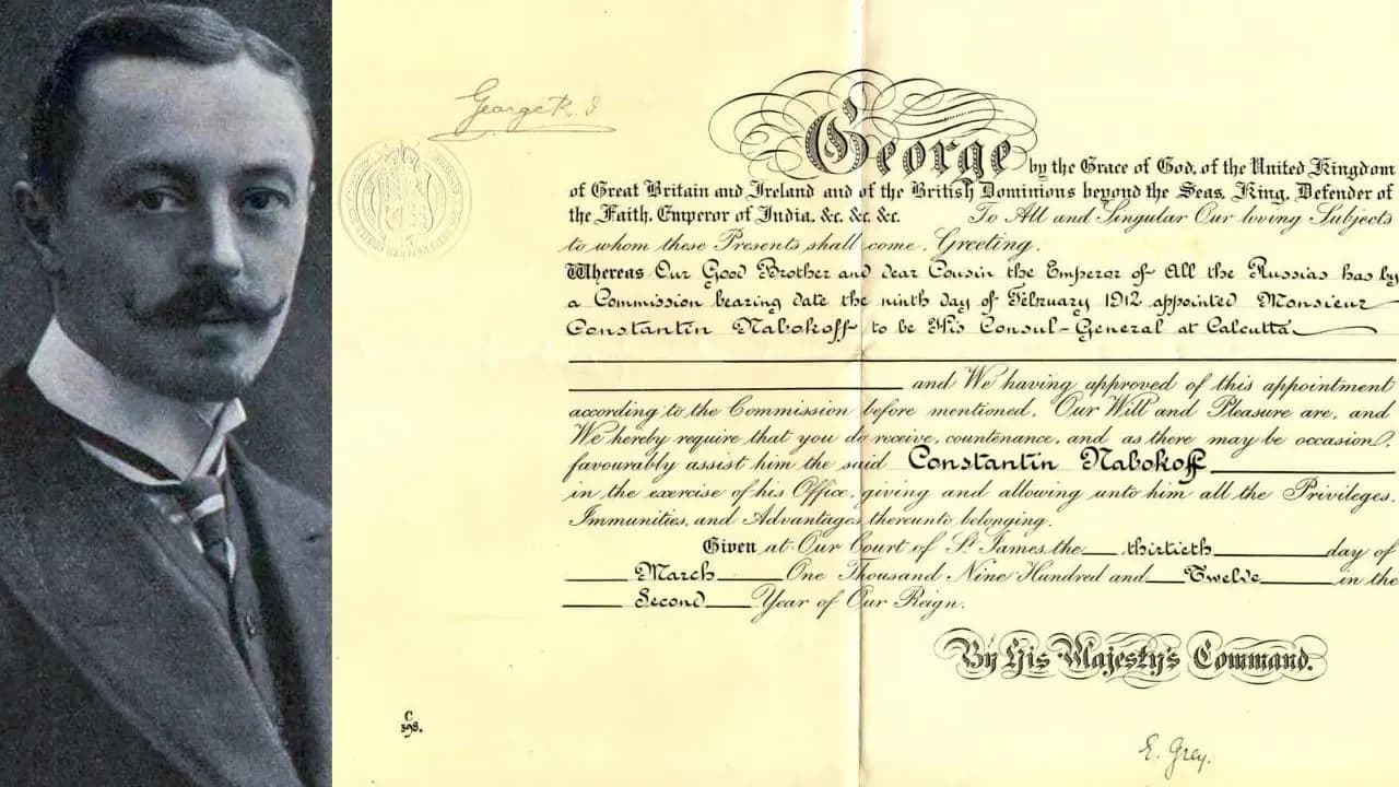 Forgotten Russian Diplomat Konstantin Nabokov