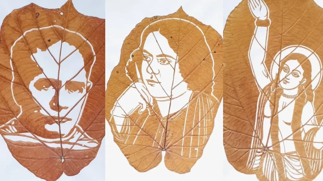 leaf art and the artist