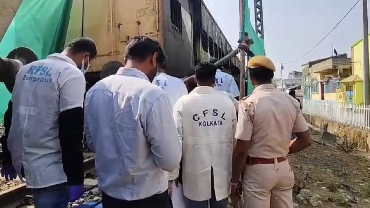 Forensic investigation begins into train fire on Katwa station platform