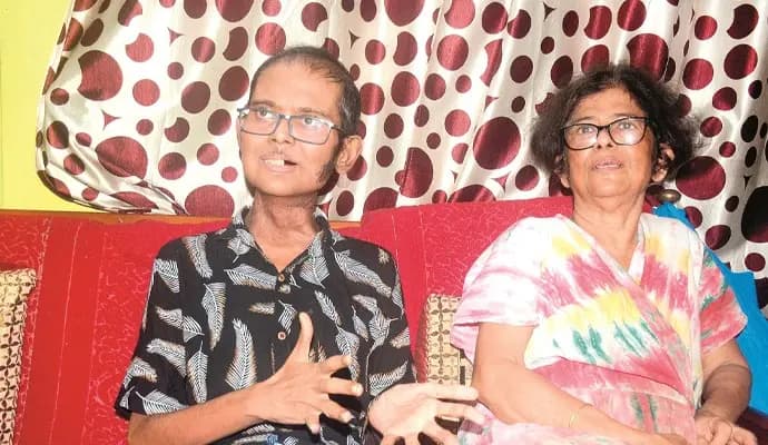 cancer patient busy on his phd work