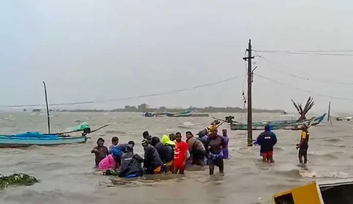 Cyclone Michaung To Make Landfall In Andhra Soon