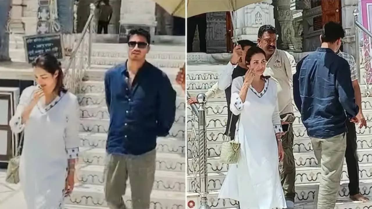 Malaika Arora Visits Rajasthan Temple with Rumoured Boyfriend Harsh Mehta Amid Dating Buzz