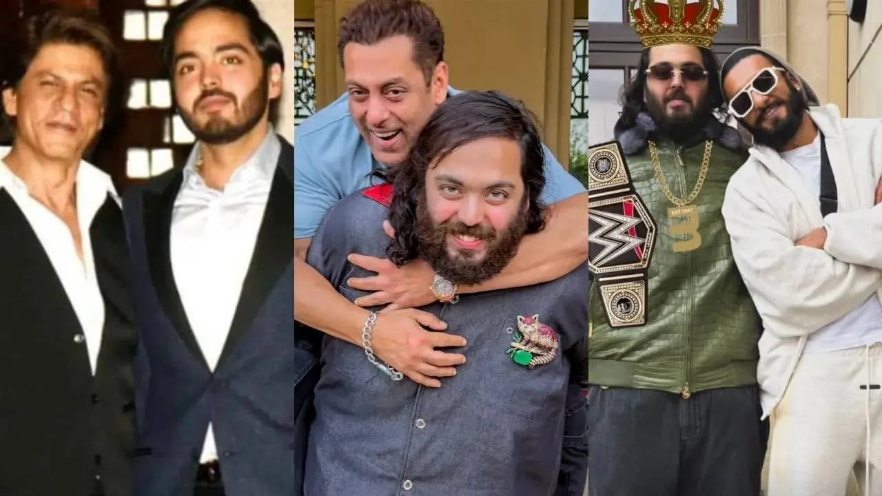 Shah Rukh Khan Salman Khan and Ranveer Singh Join Star Studded 31st Birthday Celebrations for Anant Ambani in Jamnagar