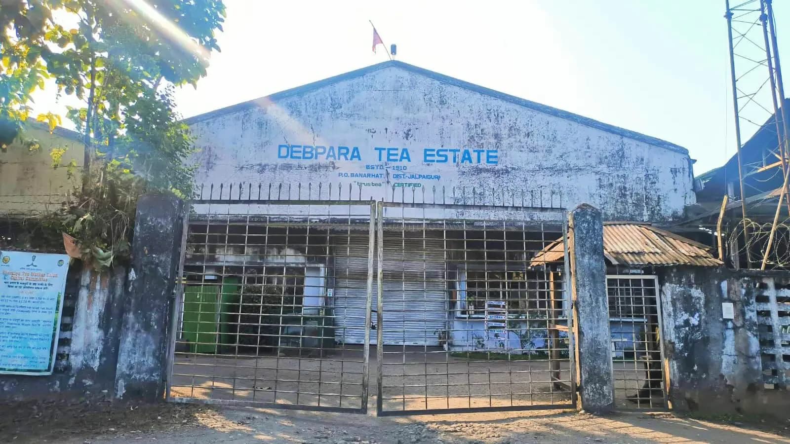 no worker in debpara tea estate