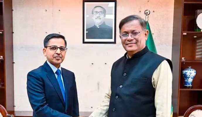 indian high commissinner on bangladesh meet bangladesh foreign minister