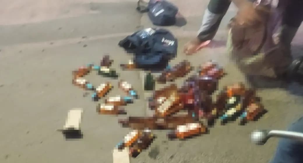 illegal liquor at grocery store locals protest