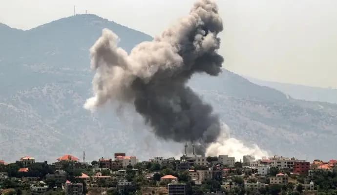 israel attack on hejbollah army camp