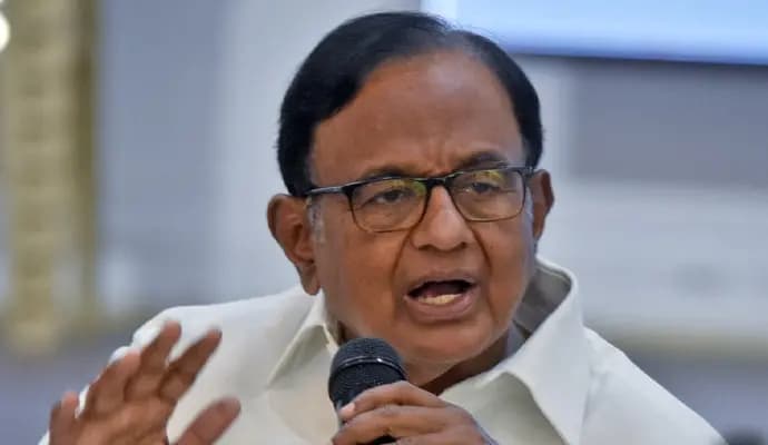 P Chidambaram Slams PM