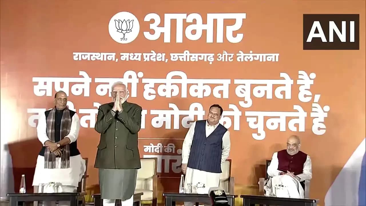 BJP recorded big wins in heartland states
