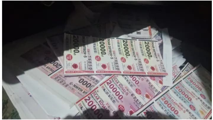 business of making fake lottery tickets in Murshidabad